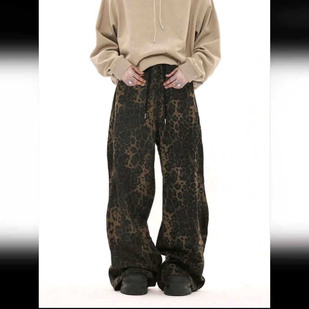 Cheetah Print Pants Y2K